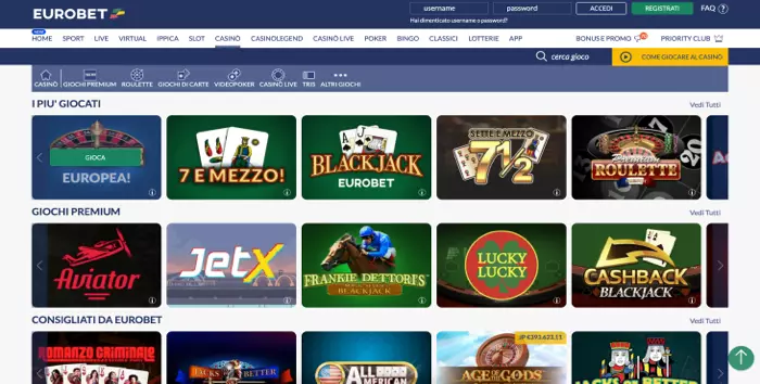 Eurobet Casino - Recensione, opinioni e analisi completa | Casino2K